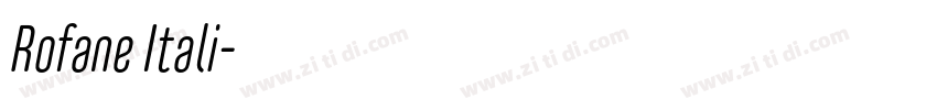 Rofane Itali字体转换